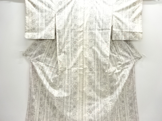 JAPANESE KIMONO / NISHIJIN DENSHO TSUMUGI / WOVEN FLOWER SARASA